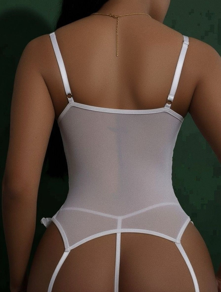 Syrn Lingerie Cutout Bandage Bralette Thong Set detail image 5